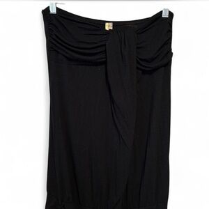 Elegant Black Strapless Dress